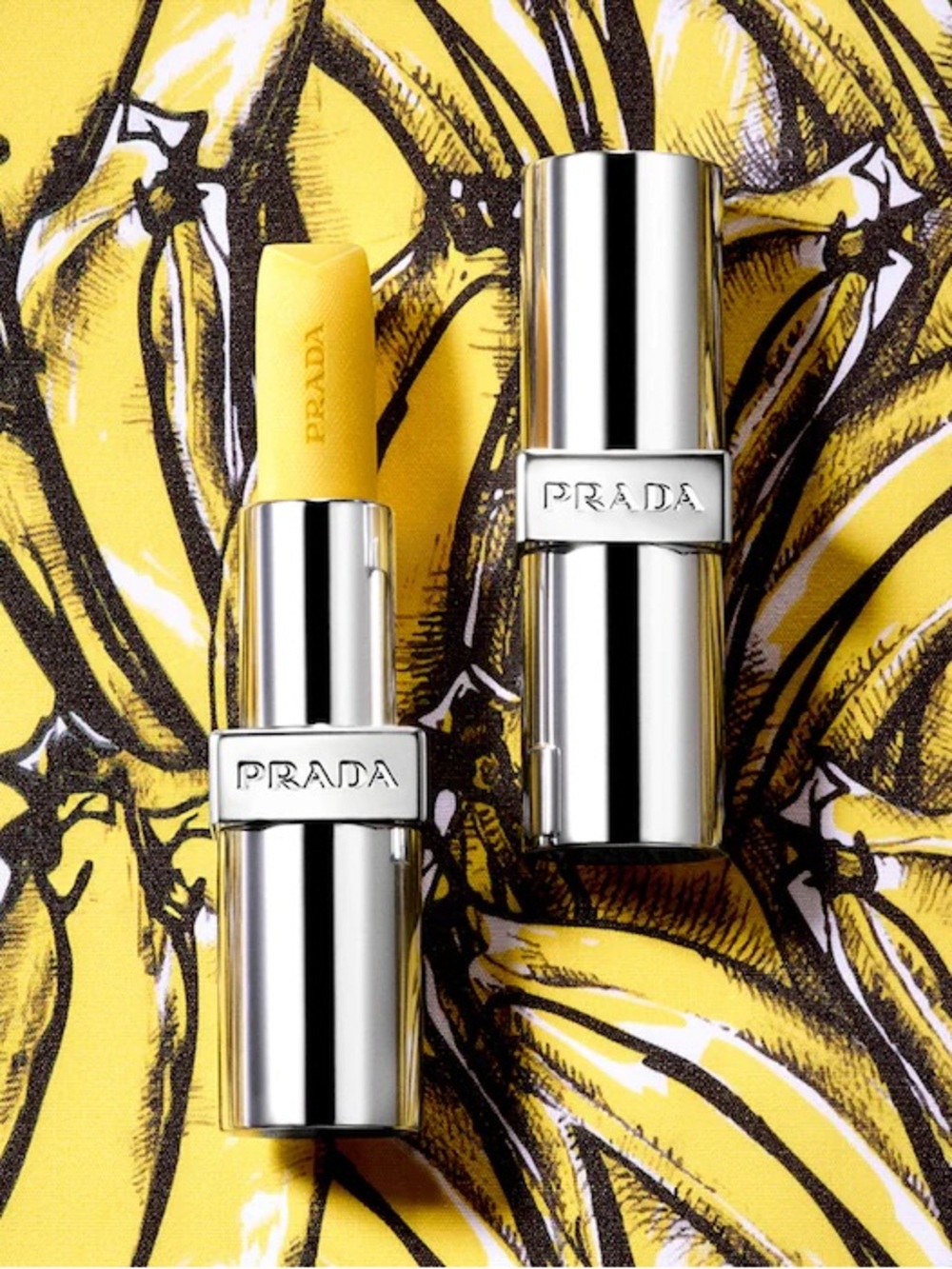 Prada Moisturizing Lip Balm in Sparkling Yellow with gentle banana flavor 1.3gms - Picture 4 of 8